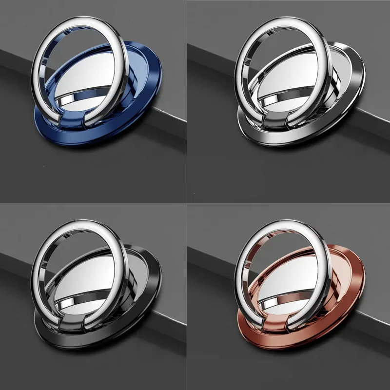Multi-Pack Finger Ring Holder Stand Grip for Mobile Phones - Magnetic Mount Compatible