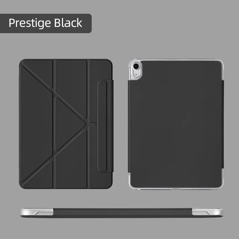 Clear Corner Case - Magnetic Buckle, Lens Guard, Scratch & Drop Resistant, Y-Fold, Auto Wake/Sleep
