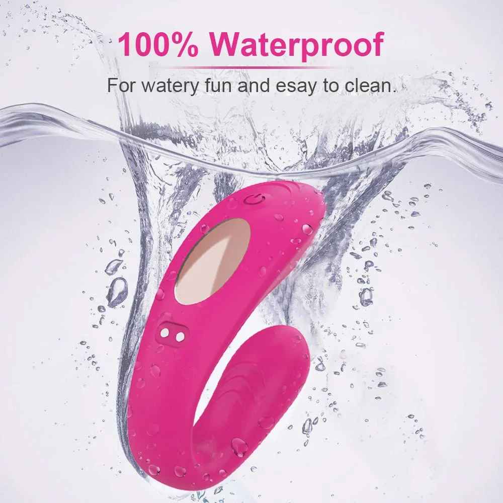Couple Vibrator Wearable U Type for Women Vagina Clitoris Stimulate G-Spot Massage