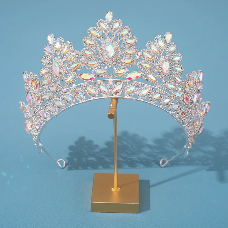 Tiara Corona Di Cristallo Barocca Per Donna – Strass E Design Vintage, Ideale Per Matrimoni E Compleanni