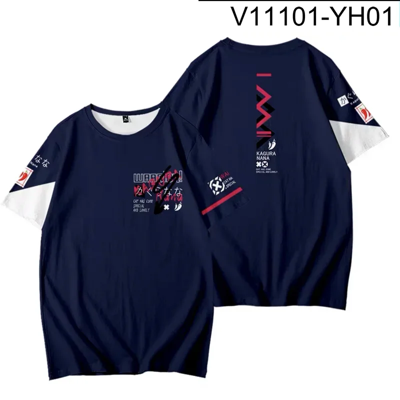 

Kagura Nana-3D Printing Round Neck Short Sleeve T-Shirt, Popular Streetwear, Summer Fashion, Plus Size