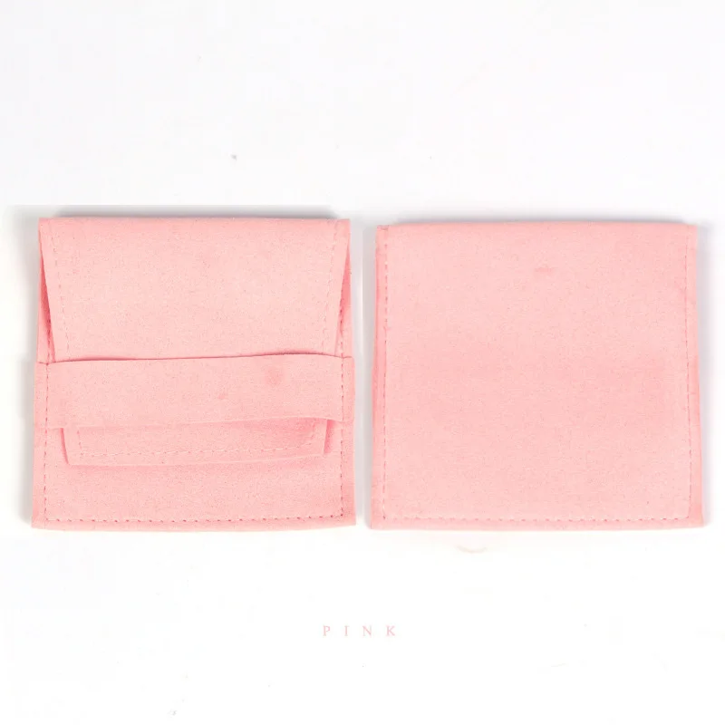 10pcs/lot High Quality Flip Velvet Bags 8*8cm 10*10cm Small Jewelry Pouches For Necklace Earrings Velvet Pouch Bag Custom Logo