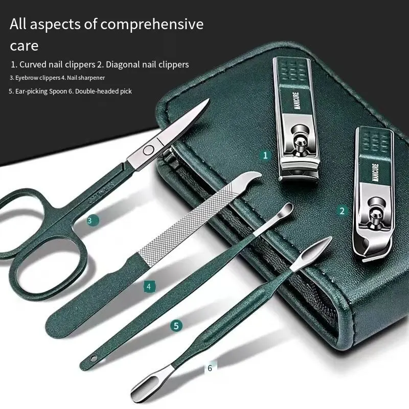 Nail Scissors Set Household High End Mens And Womens Special Nail Clippers  Manicure Beauty Tools 6 Piece Portable Health Care - AliExpress