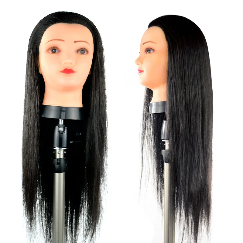  Mannequin Head with Hair,Hairdresser Training Head,Long Hair  Cosmetology Doll Head,Hair Styling Practice Head for Braiding (Beige) :  Beauty & Personal Care