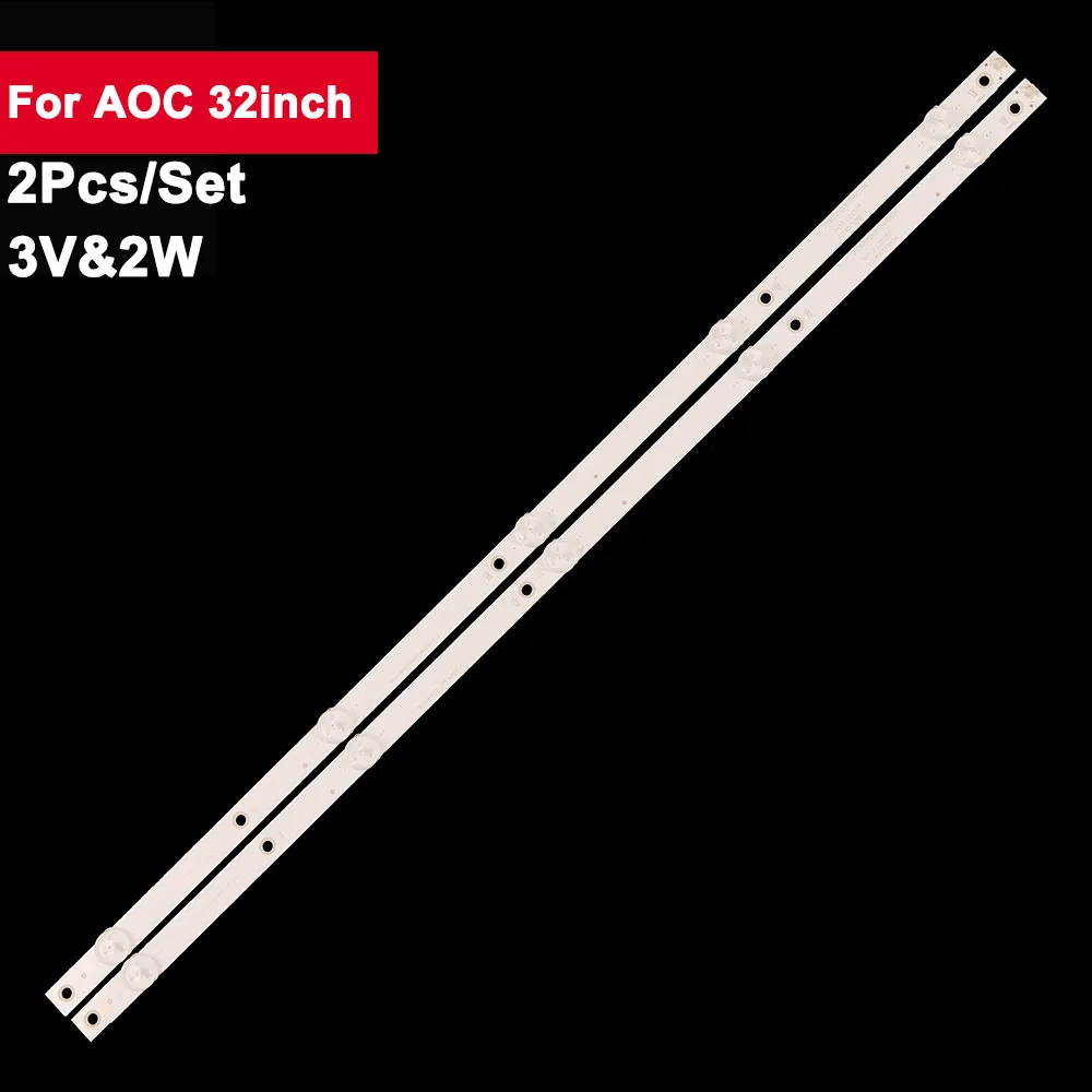 

2 pcs/set 613mm tv led backlight strip for AOC 32inch 5led 32PHF3212/T3 LE32M3778 LE32M3776 CEJJ-LB320Z-5S1P-M3030-F-2 32PHG5813