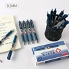 6Pcs 0.5mm Bullet Head Simple Press Type Doctor's Prescription Gel Pen Dark Blue Ink Hospital Signature Pens Stationery Supply 3