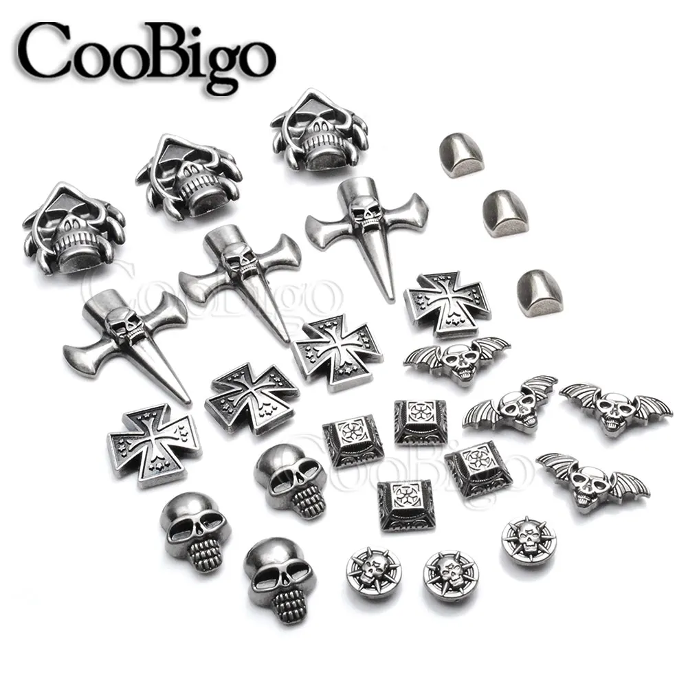 10sets Metal Punk Screw Rivets Studs DIY Crafts Leather Spikes Decor Nail  Buckles For Clothes Shoes Bag Belt Hat Accessories