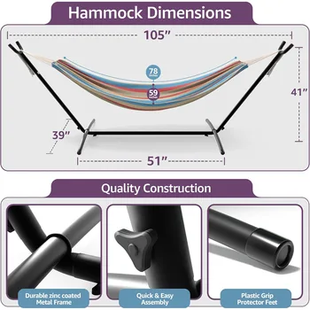Premium 2-Person Hammock Set - 60 3