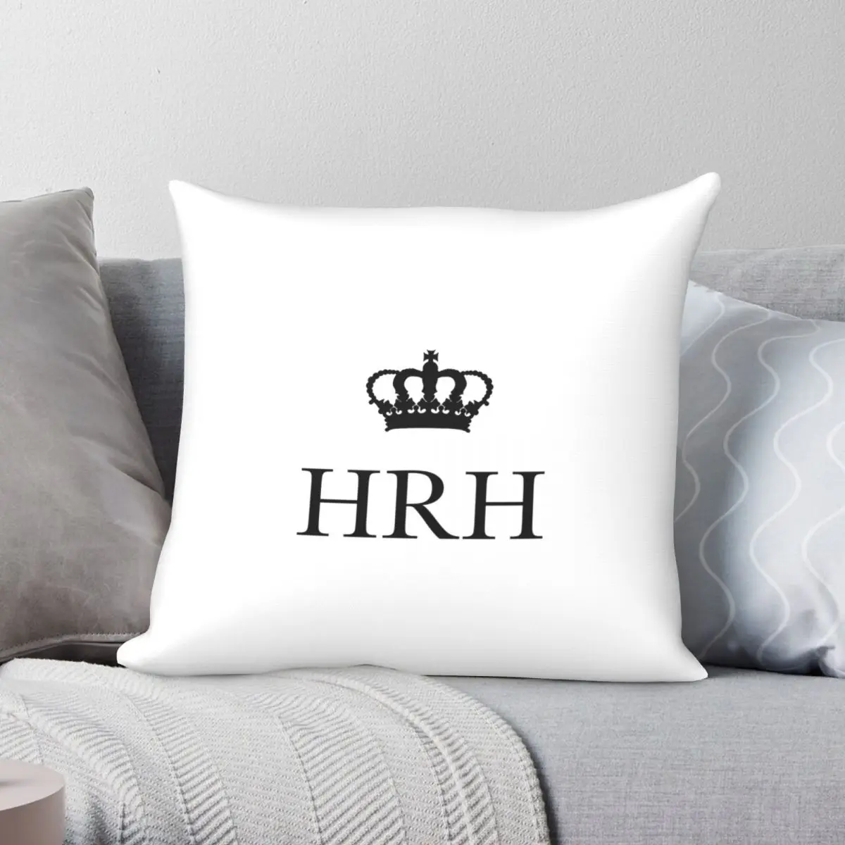 

Чехол HRH с квадратной подушкой, полиэстеровый льняной бархатный чехол с принтом на молнии, декоративный чехол для домашней подушки