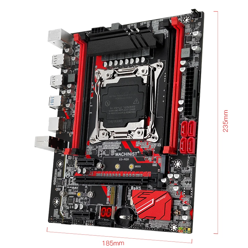 MACHINIST-RS9 X99 Kit Placa-Mãe, Conjunto LGA 2011-3, Xeon E5 2680, CPU V4 + DDR4, Combo de Memória RAM 16GB, NVME M.2, Quatro Canais