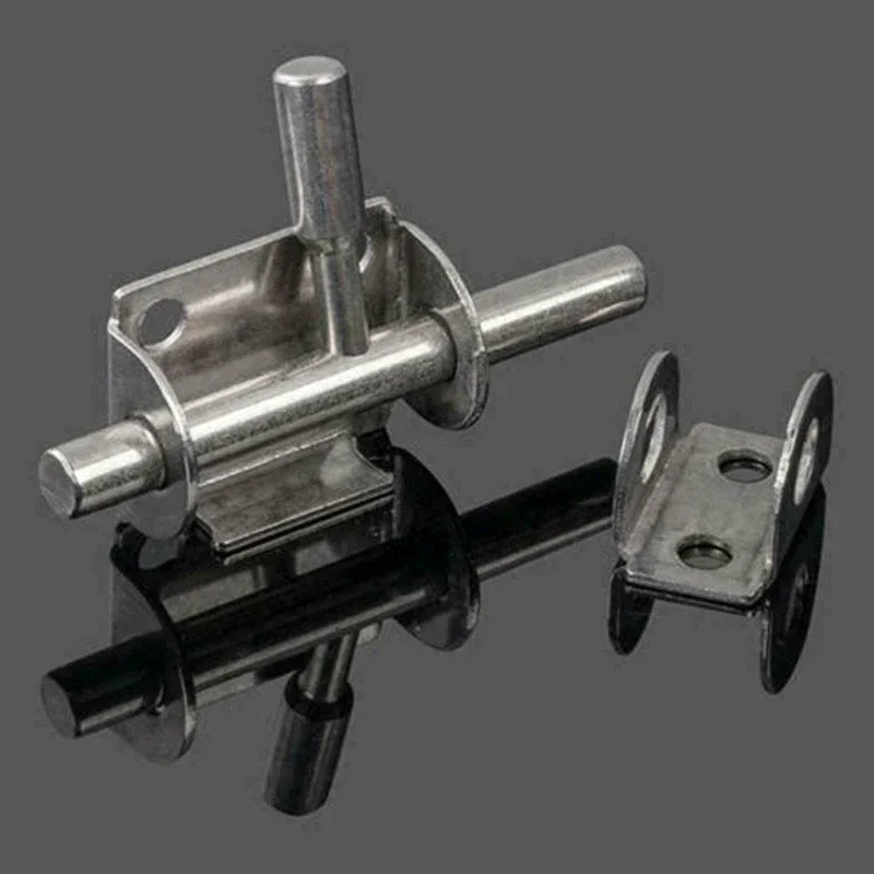 Door Latch 304 Stainless Steel Door Latch Small Mini Solid Sliding Bolts Latch Hasp Home Hardware Gate Safety Toilet Door Lock