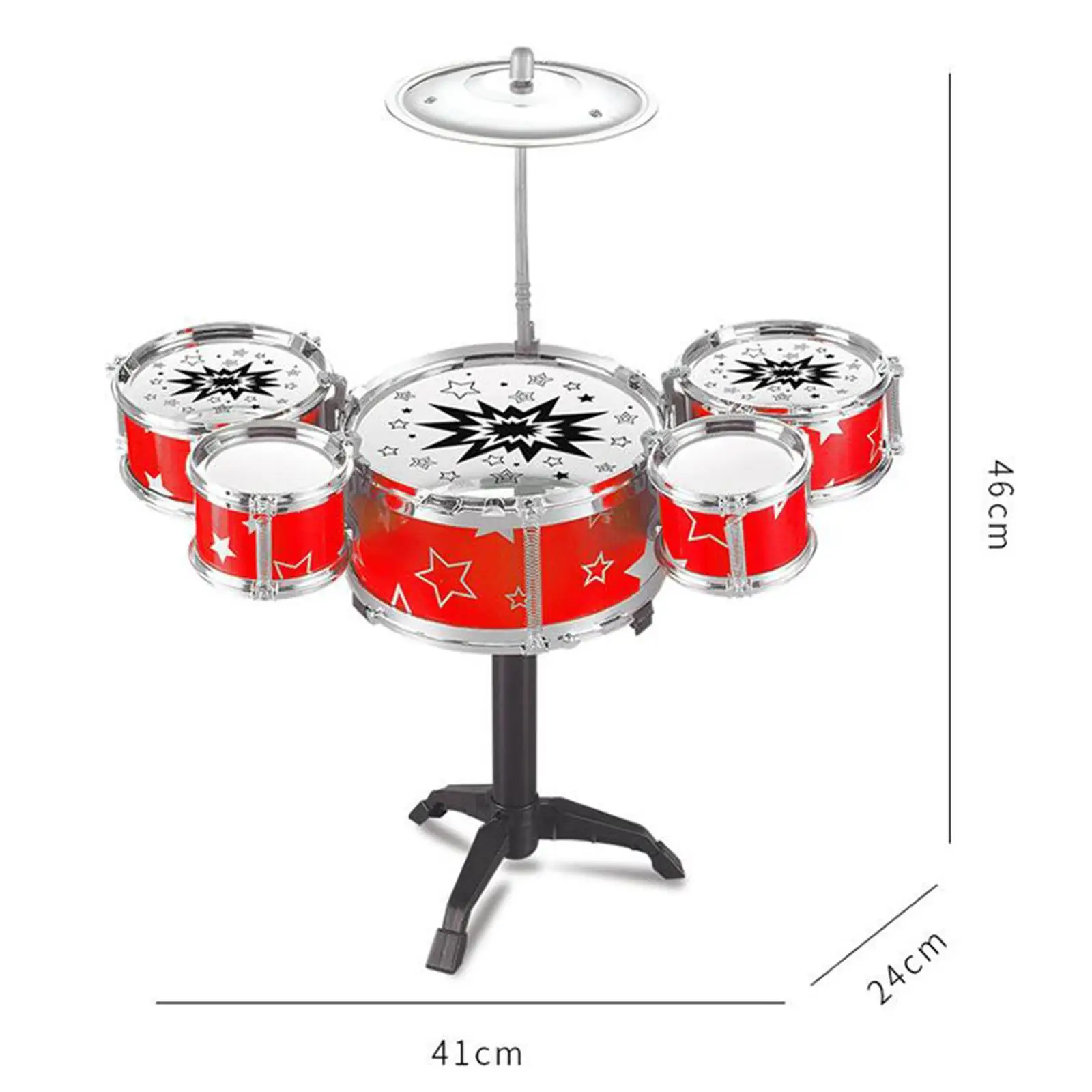 Kids Drum Kits Musical Percussion Instruments Preschool Learning Toy Music Enlightenment Mini Drum Set Simulation for Boys Kids Preschool Children Gifts