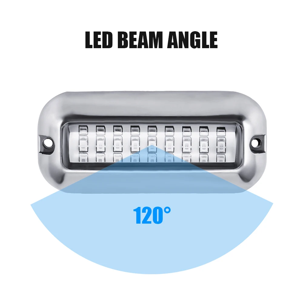 27LED 12V Boat Transom Light Underwater Pontoon Marine Ship Boat Accessories Light Waterproof Marine IP68