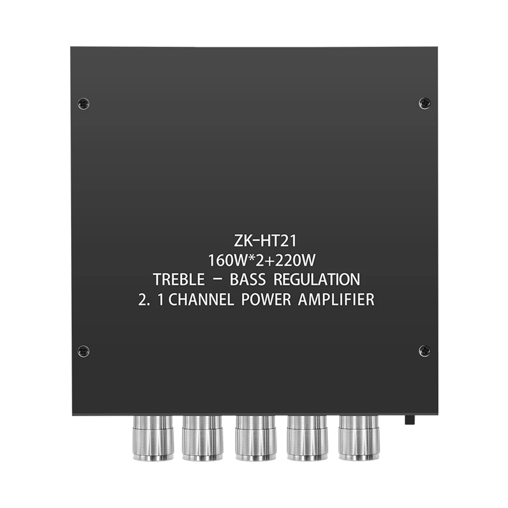 ZK-HT21 오디오 파워 앰프 모듈, DC15-36V TDA7498E 앰프 보드 모듈, 160WX2 + 220W, 2.1 채널 하이파이 블루투스 호환