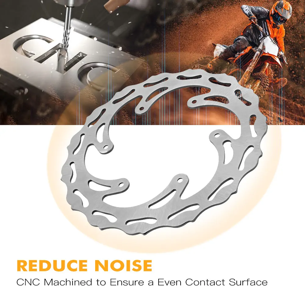 NICECNC Motocross 220mm Bremsscheibe Hinten Für KTM 125 200 250 