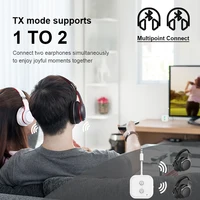 2 In 1 Dual Stream Bluetooth 5.3 Audio Transmitter Receiver 3.5MM AUX Stereo Wireless Adapter With Mic For Car Airplane TV PC - Image 3