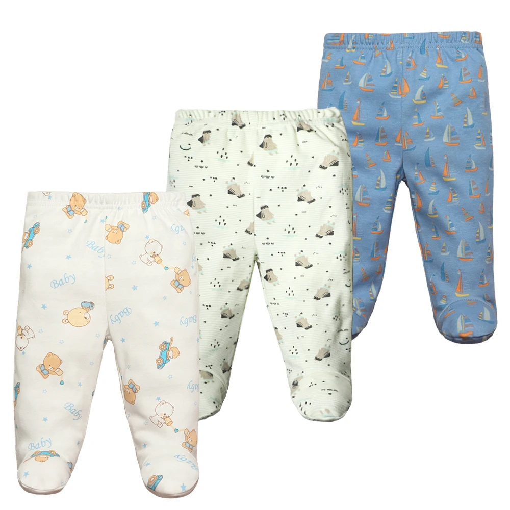 3/4/5PCS/LOT Newborn Cotton Pants Baby Trousers 100% Cotton Soft Girl Baby Boy 0-12M Four Seasons