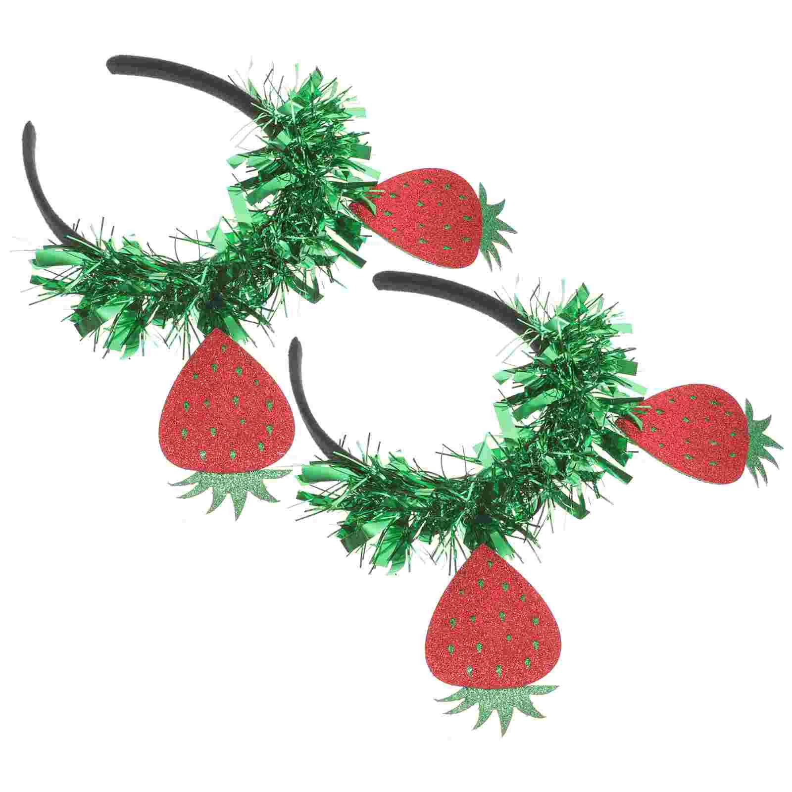 Amosfun Fruit Headbands for Girls: Cute Strawberry Design for Summer and Hawaiian Parties