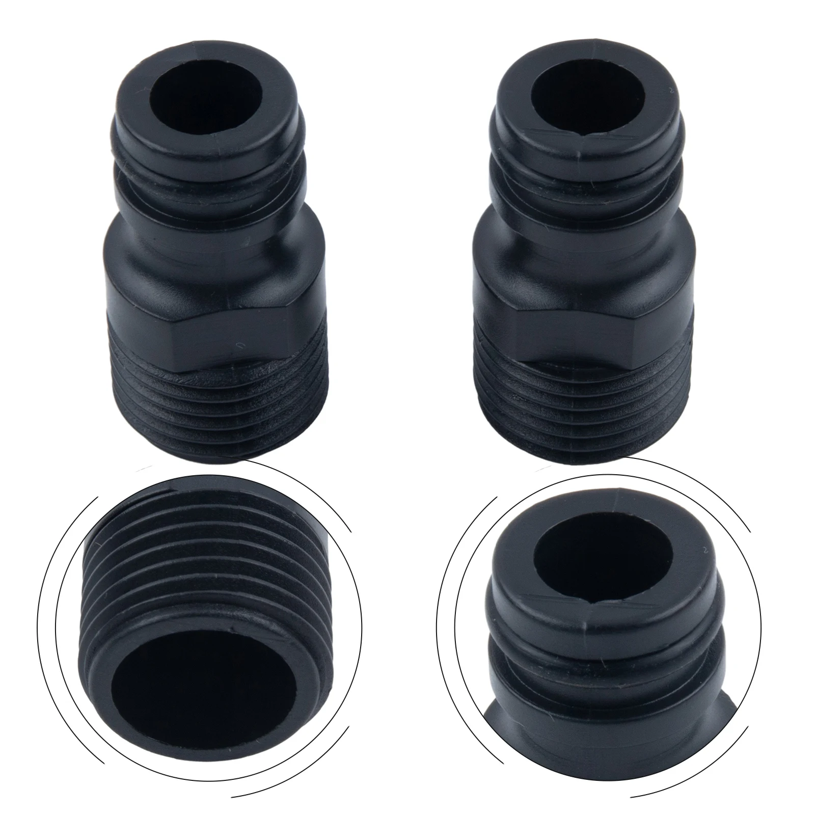 

2PC Plastic 1/2" BSP Threaded Tap Adaptor Garden Water Hose Quick Pipe Connector Fitting Watering Equipment