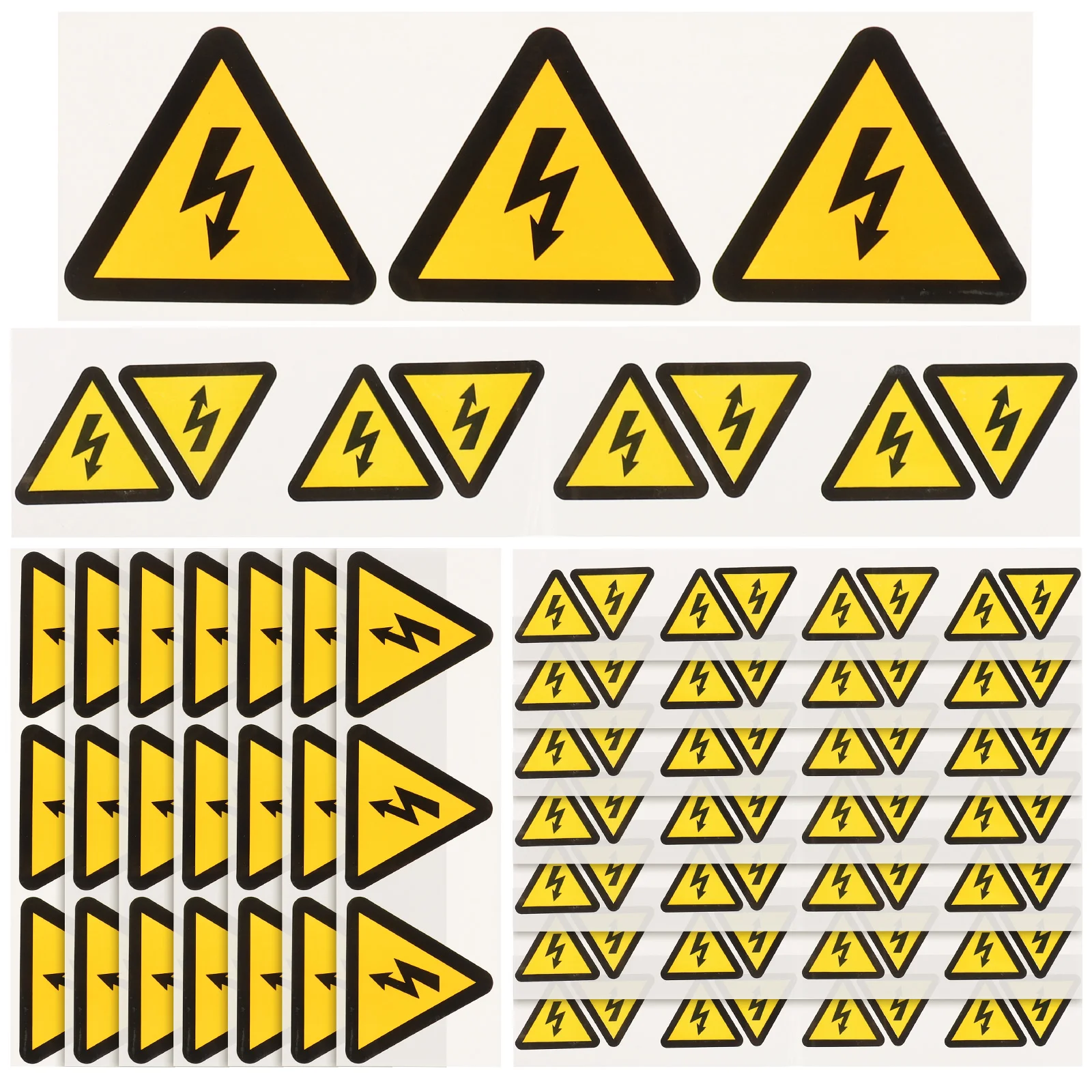 

Tofficu Yellow Stickers High Voltage Electrical Shock Hazard Vinyl Sticker Electric Shock Disconnect Power Before