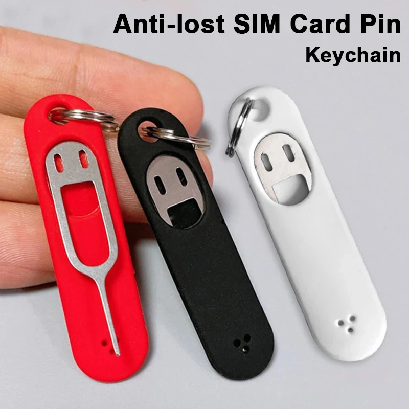 5/1PCS Funny Anti-Lost Card Pin for iPhone 15 14  Xiaomi Samsung Universal Sim Card Remover Tray To Open The Sim Card Eject Tool