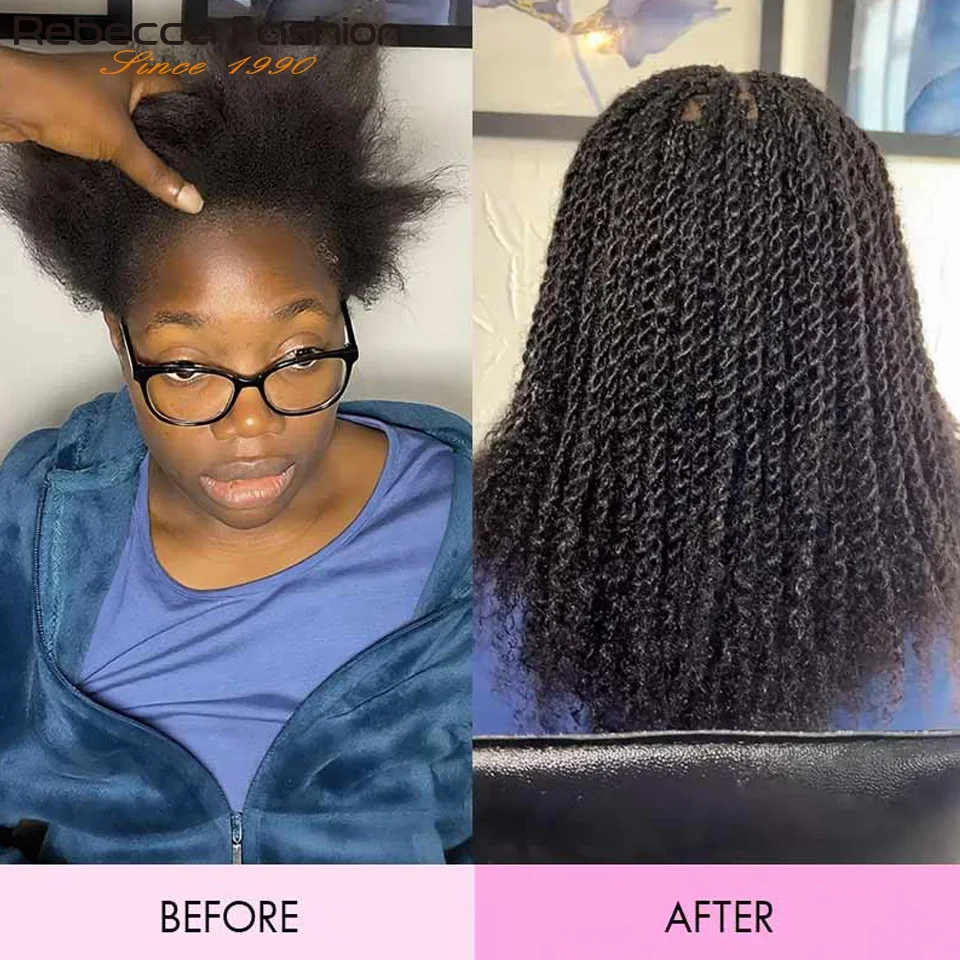 QVR Afro Kinky Bulk Human Hair Kinky Curly Bulk For Braiding DreadLock 50g/Pack Hair Extentions Natural Color No Attachment 4