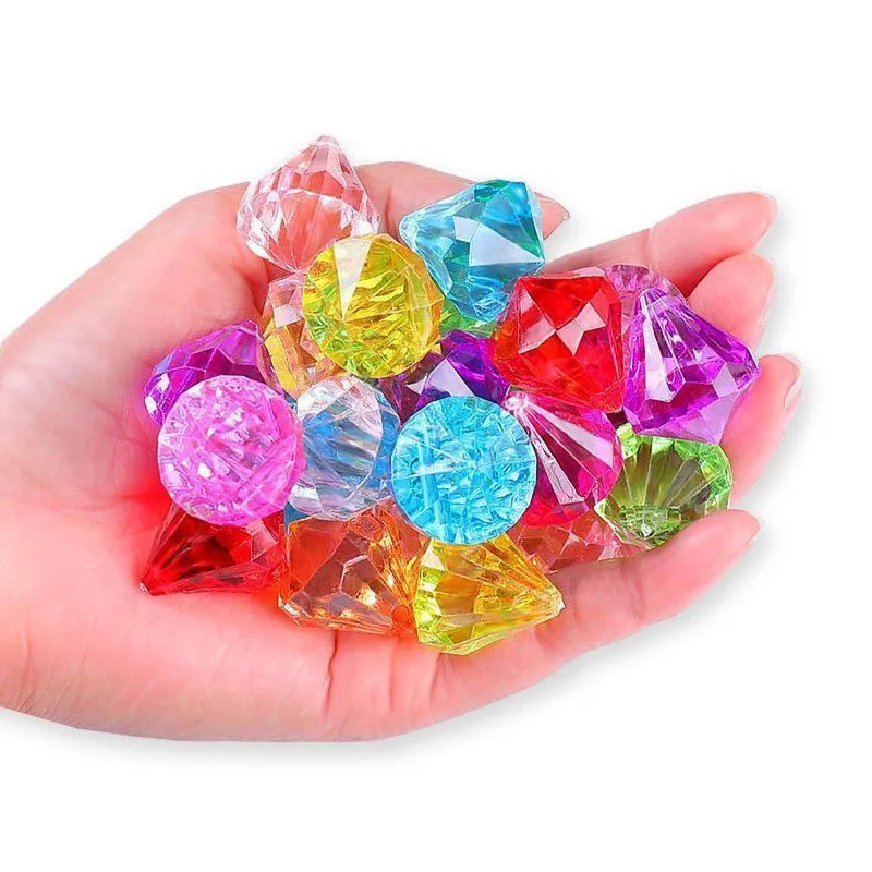 

36Pcs Acrylic Gems Fake Diamond Jewelry Pirate Party Bag Fillers Kids Treasure Hunt Toys Funny Gifts Kinder Spielzeuge