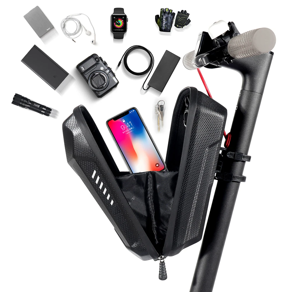 Electric Scooter Front Bag Waterproof EVA Hard Shell Bags Bicycle