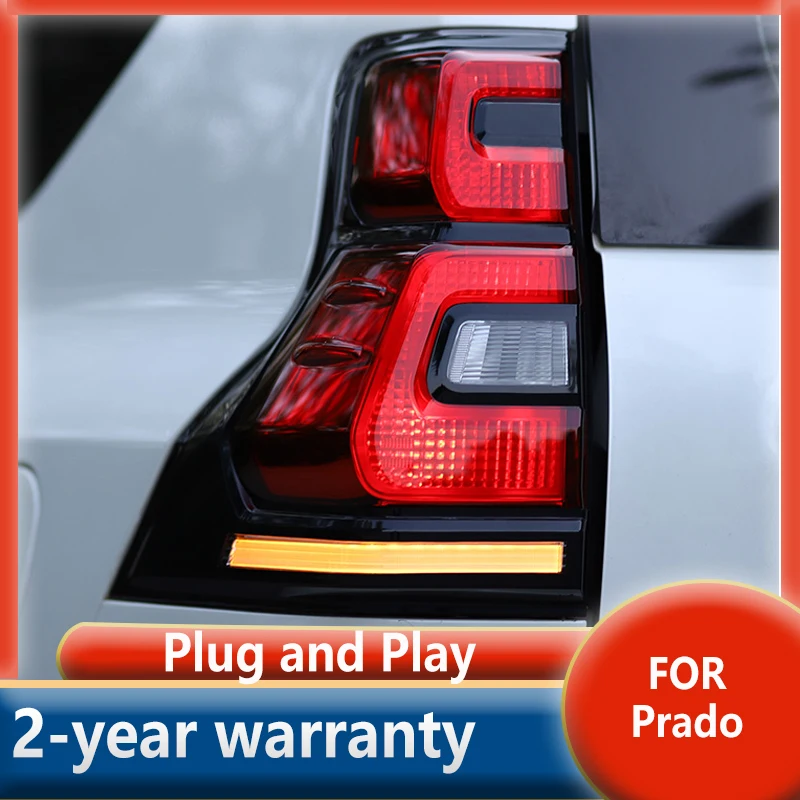 

Задний фонарь для Toyota Prado 2010-2020 LC150, задний фонарь, светодиодный сигнал DRL, стоп-сигнал, задние автомобильные аксессуары
