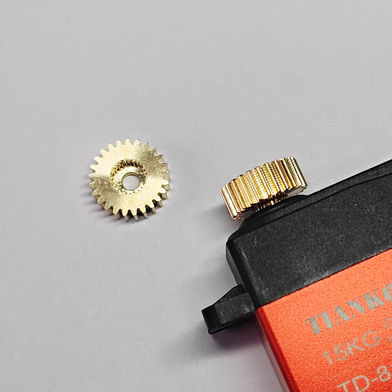 Servo Gears 25T Spline 0.5M 25 Teeth Copper Gear RC Servo Accessories Robot Arm Gear
