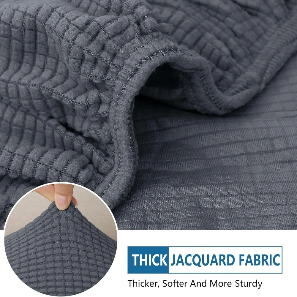Waterproof Couch Cushion Covers Washable Sofa Cushion Slipcovers Thick Stretch Jacquard Fabric Couch Sofa Covers 6