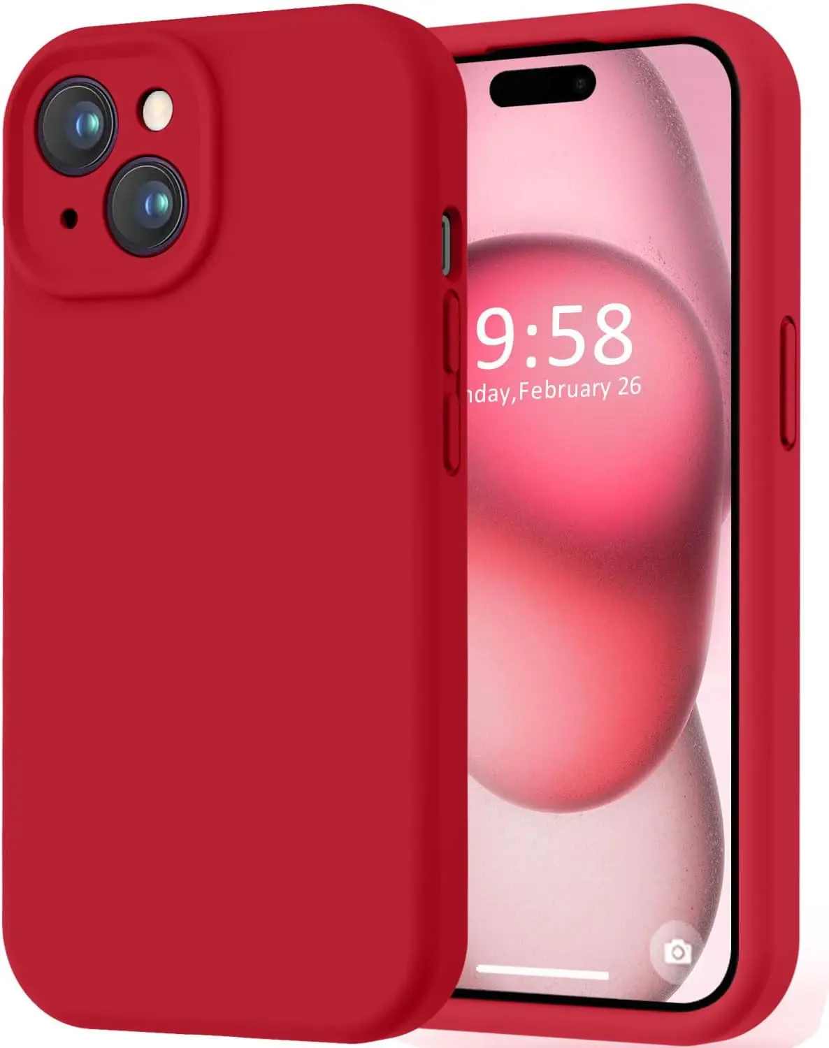 Premium Full Body Protective Phone Case - Liquid Silicone with Soft Microfiber Lining and Shockproof Design