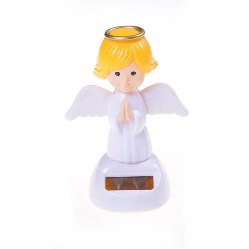 Powered Dancing Solar Swinging Angel Solar Powered Dancing Flip Dolls Super Cute Flap Angel Home Car Decor Toy solar kimono doll ornament