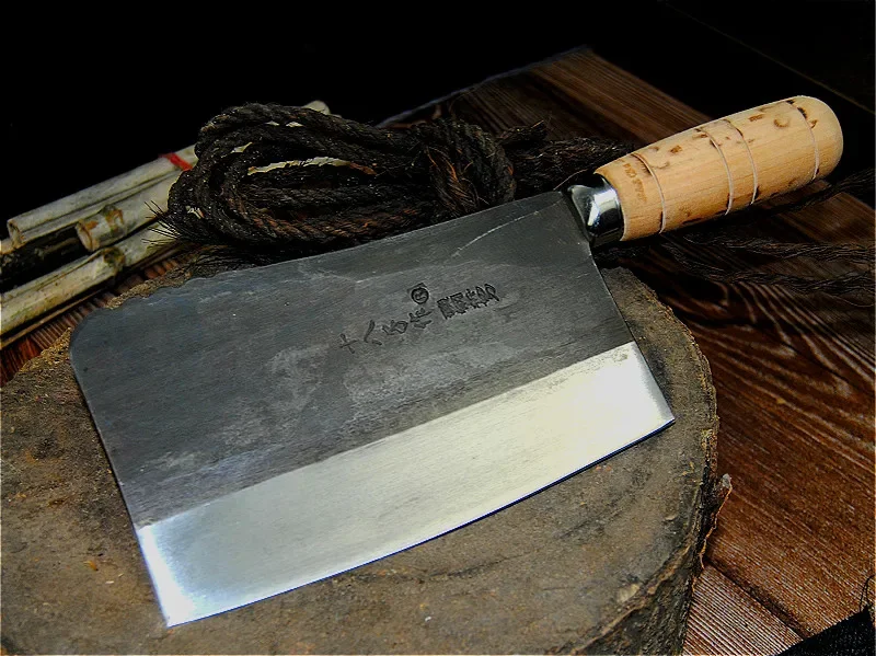 Kitchen Knife SHIBAZI S710-2 Forged Kitchen Chef Professional Chop Bone Knife Household Multifunctional Cooking Cutting Tool Butcher Knives