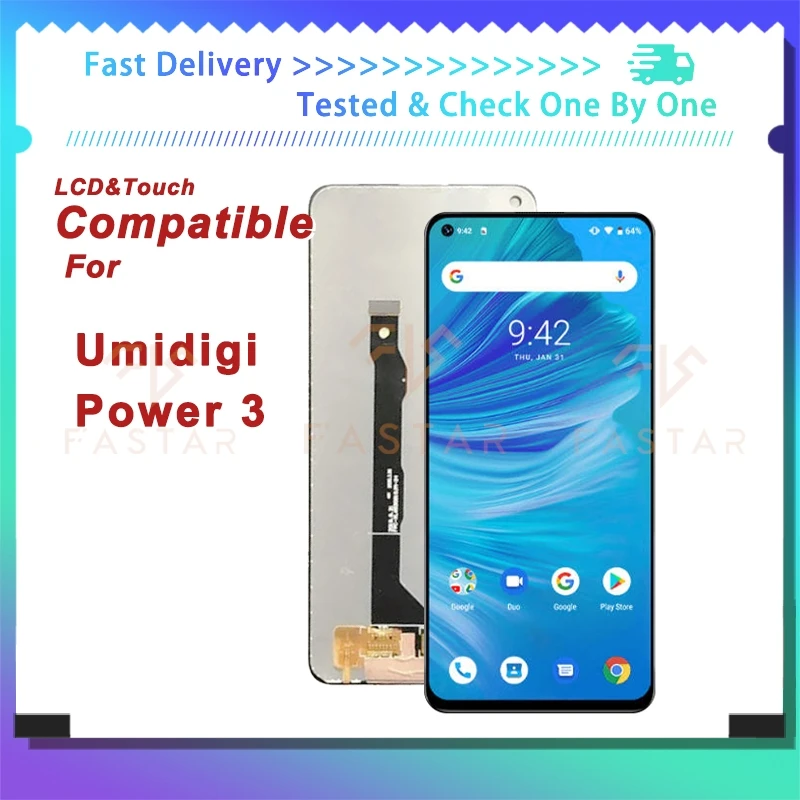 

ЖК-дисплей с сенсорным дигитайзером в сборе для Umidigi Power 3, 6,53 дюйма
