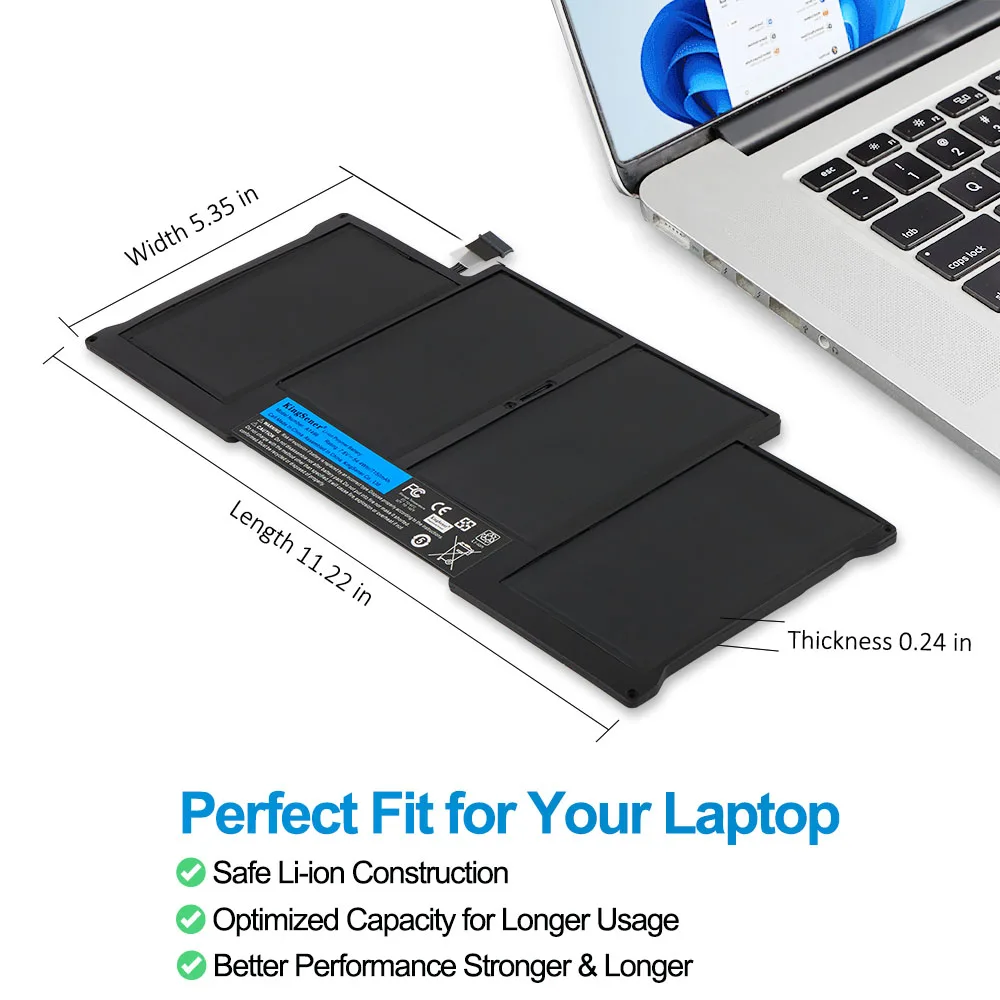 KingSener New Laptop Battery A1496 For Apple MacBook Air 13