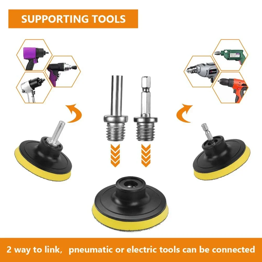 8Pcs Wool Polishing Pad Drill Bit Adapter Car Paint Floors car polishing pad car polisher car polish pad wool polishing pad