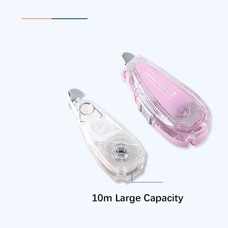 Japanese Tombow MONO Air Mute Correction Tape Transparent Color 10m Large Capacity Replaceable Refill Student Stationery