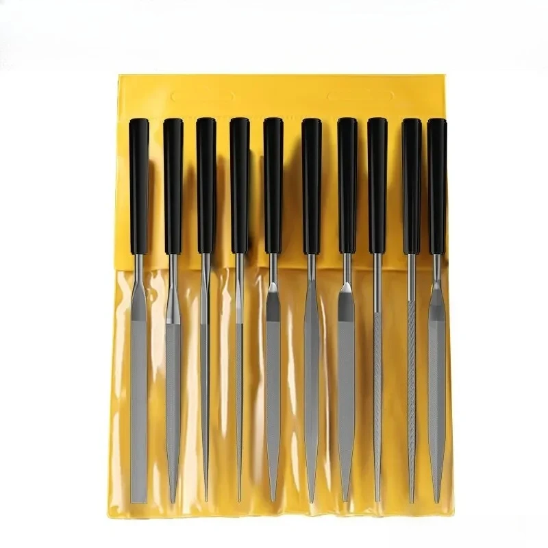 10개/세트 금속 니들 파일 세트 목재 래스프 금속 연마용 핸드 파일 도구 스틸 래스프 니들 파일 금속 유리 석재 목재 조각용