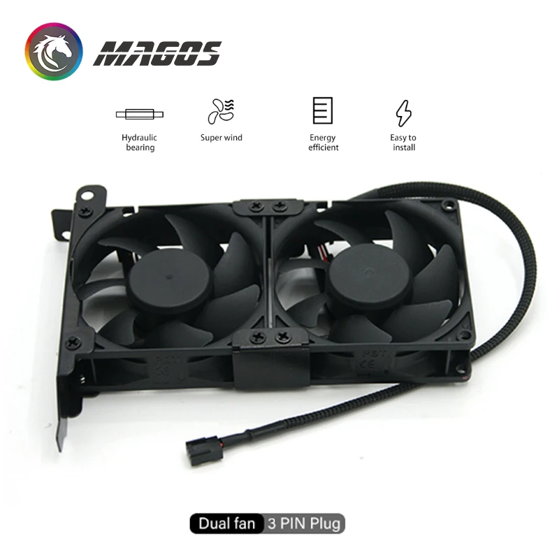 Ventilador Vga Cooler Gpu Computador Ventiladores e Ventiladores Plugue de Pinos Opcional Moled 4pin 8025 - Imagem 5