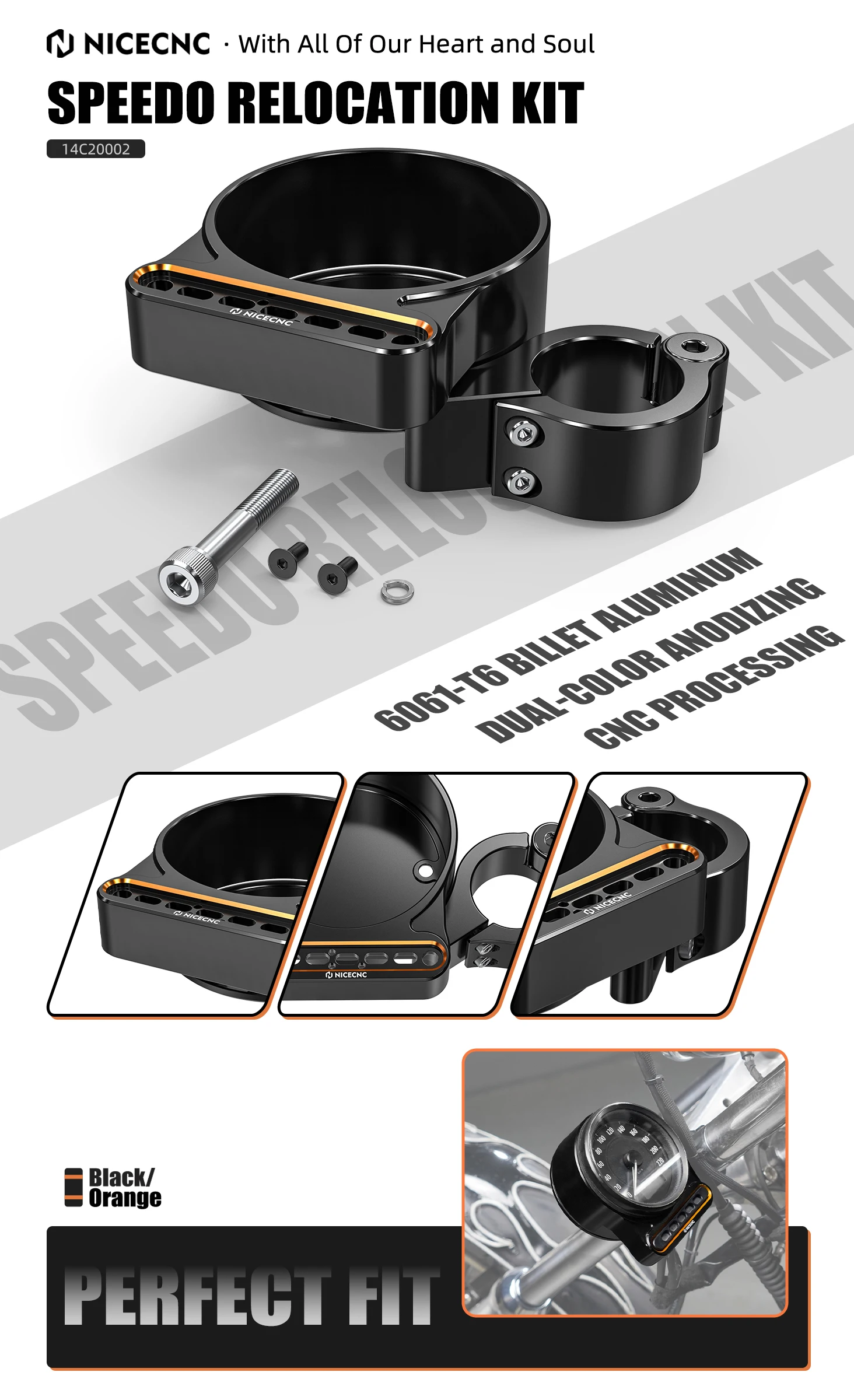 Für Harley Sportster 1200 Low XL1200L 2008–2011 Tacho-Verlegungsabdeckung Instrumentenhalterung Sportster 883 Custom XL883C XL883N – Detail 1