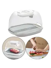  Frozen Foods Steak Thawer Defrosting Tray USB Rechargeable for Rapid Thaw Frozen Foods Atomization Lock Fresh Easy to Use 