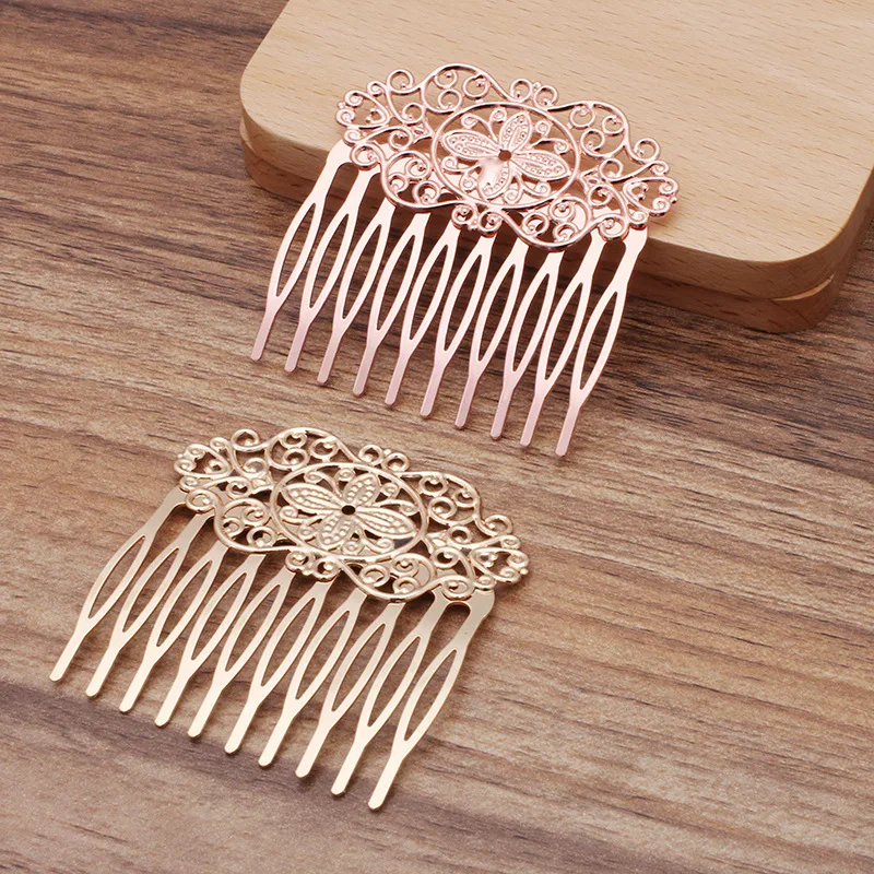 Hair Accessory Hair Clip Hair Comb Hair Headdress Bridal Headwear Hair Band Crown 1pc 55x60mm 10 Teeth Flowers Flamenco Comb Hair Clip For Women