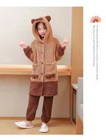 Kids Capybara Cosplay Costume Robes Soft Kigurumi Unicorn Anime Nightgown Halloween Cartoon Pajamas Winter Boys Girls Clothes - Image 6