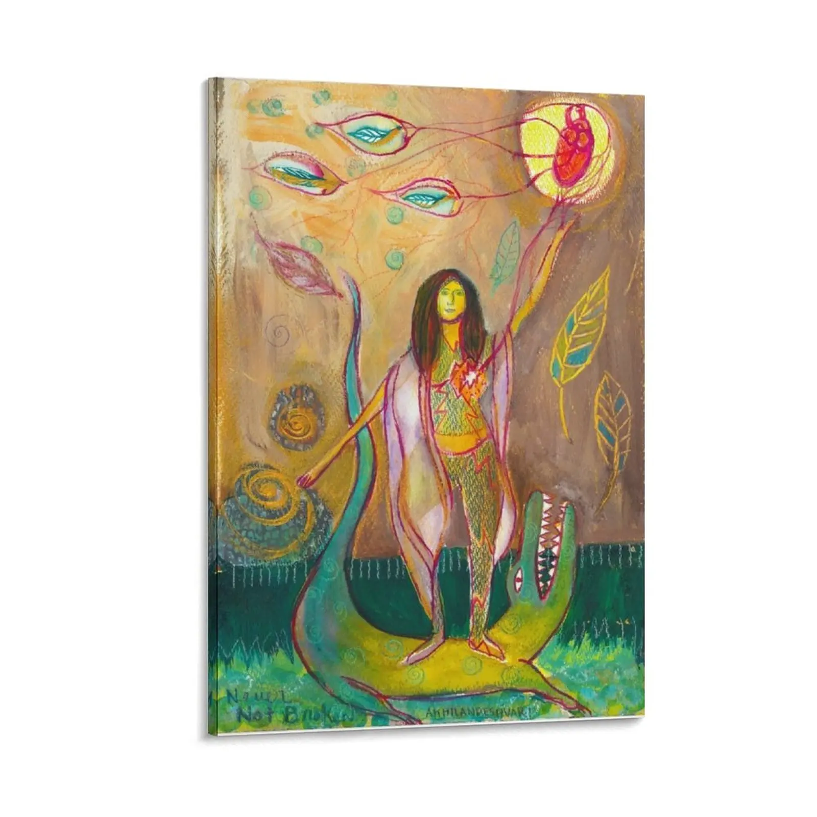 

AKHILANDESHVARI Canvas Painting Wall posters Paintings for bedroom accessories for home decor Paintings