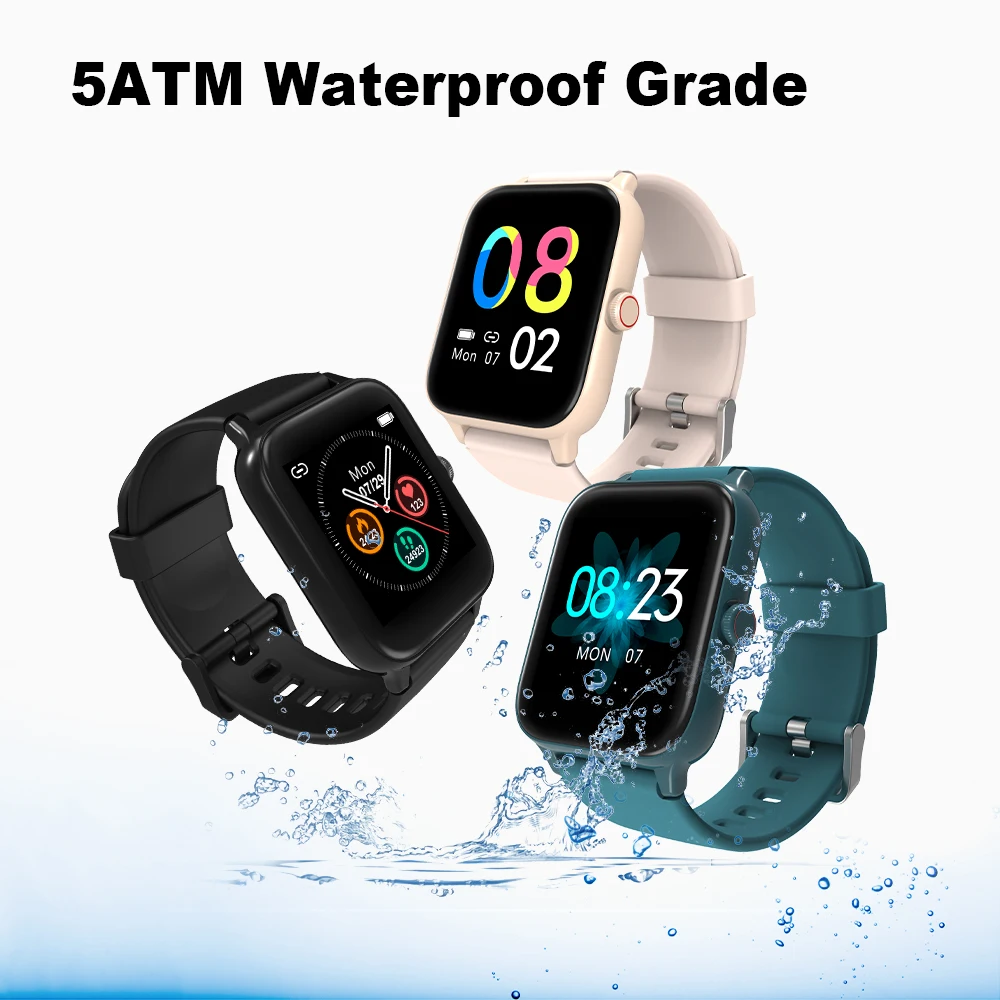 IOWODO Ʈ ġ 1.54 ġ Ǯ ġ ũ 25   5ATM  smartwatch м  ð ۷ι 