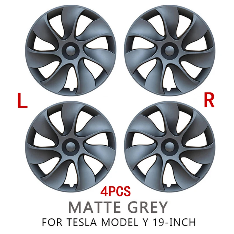 4pcs voiture roue centre cache moyeux enjoliveurs pour tesla model