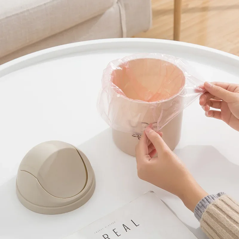 

Уникальный Настольный ящик для мусора с крышкой-встряхивателем, контейнер для хранения в домашней спальне, мусорная мини-корзина