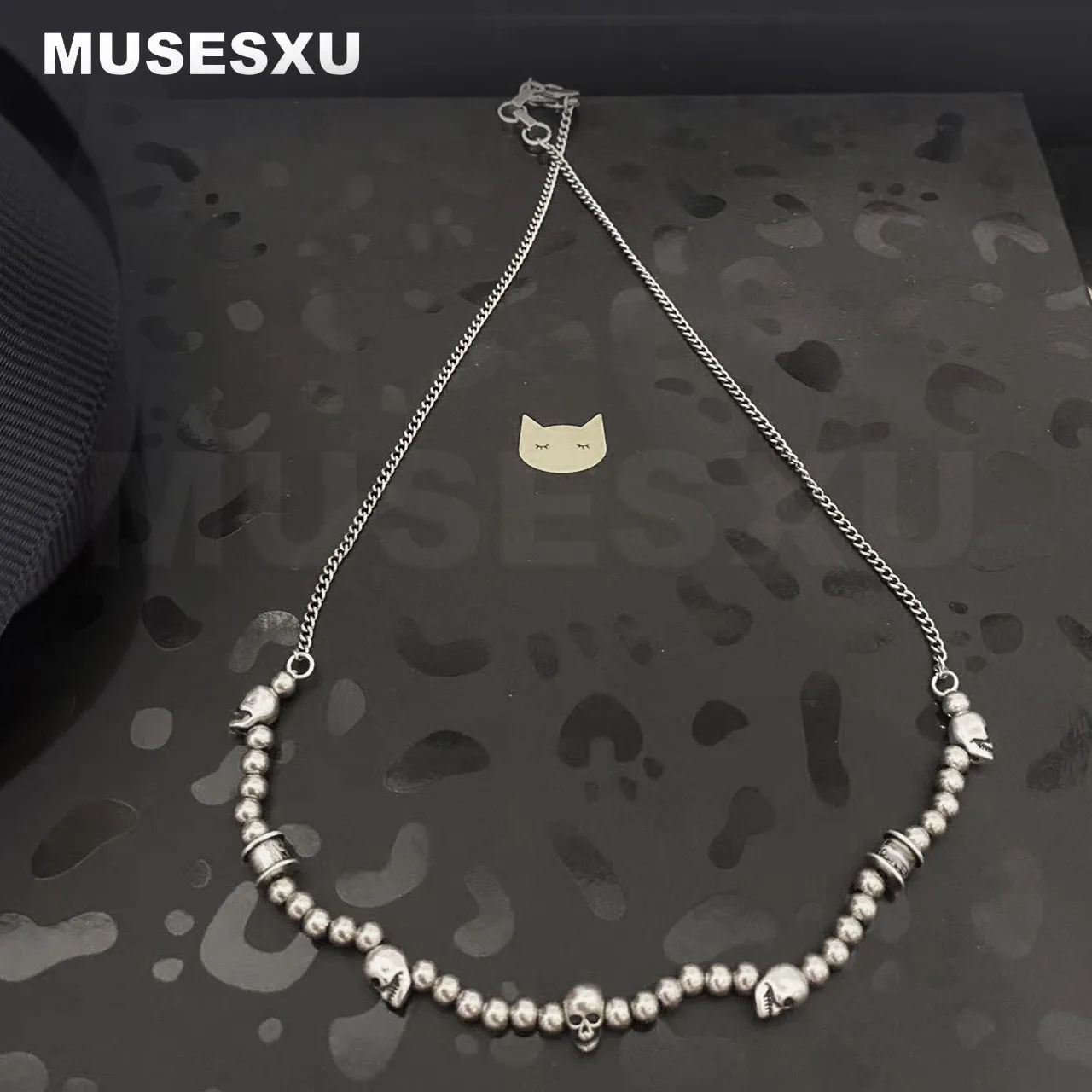 

Ювелирные изделия и аксессуары, ожерелье в стиле хип-хоп и рок, украшенное бусинами в виде головы черепа, для женщин и мужчин, детские подарки