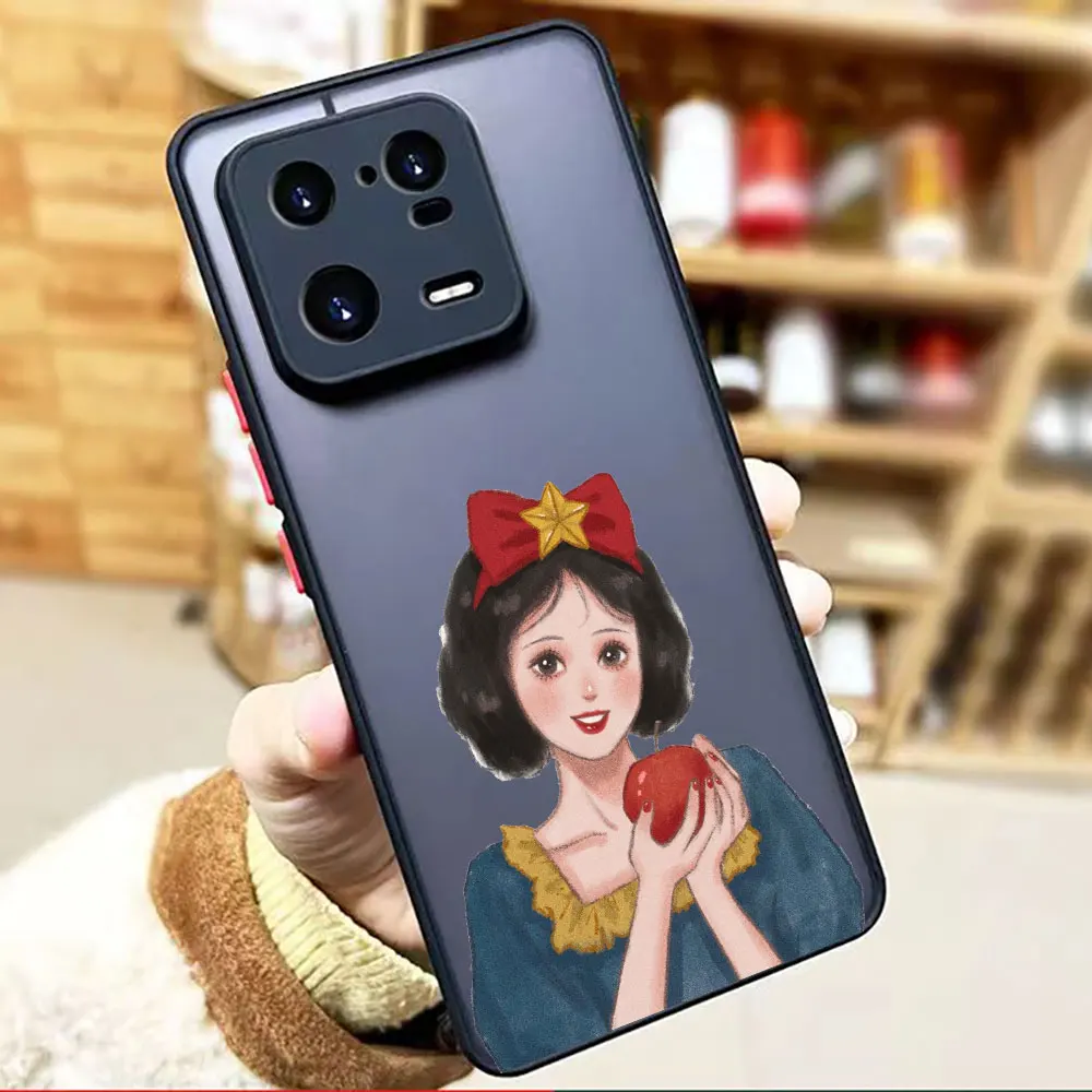 thumbnail image 1 of Funda mate para Xiaomi 13 12 12S 12T 11 11T 10 10T 9 8 6X 5X PRO LITE 5G Funda Capa Shell d-princesa de Disney maquillaje de Navidad, 1 of 5